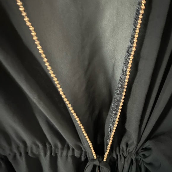 Elegant Black Sheer Swim Cover-Up Size L/XL - Picture 8 of 10